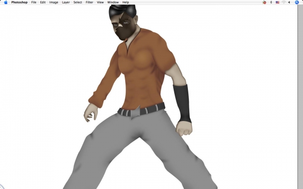 Creation of Narutric (fighter): Step 54